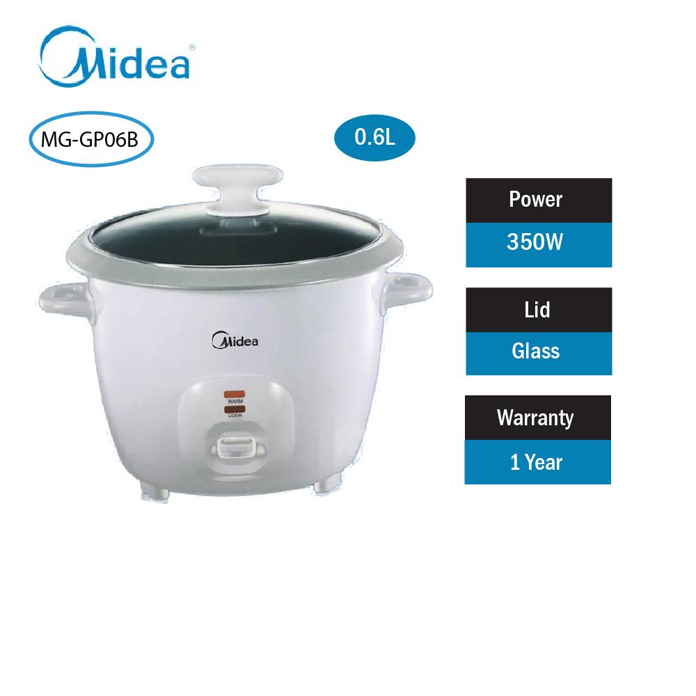 Midea MGGP06B/MGGP10B/MGGP18B 0.6L/1.3L/1.8L Rice Cooker